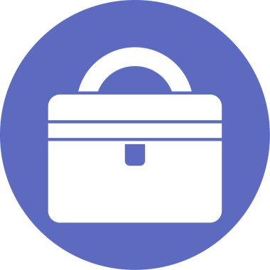 Çanta. Web simgesi basit illüstrasyon