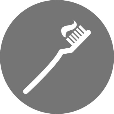 Diş fırçası. Web simgesi basit illüstrasyon
