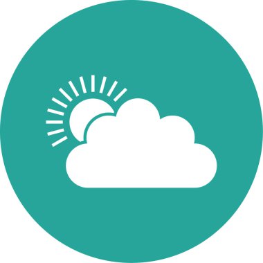 bulut simgesi, vektör illüstrasyonu