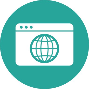 tarayıcı pencere simgesi, vektör illüstrasyonu