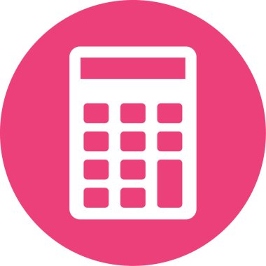 hesap makinesi simgesi vektör illüstrasyonu