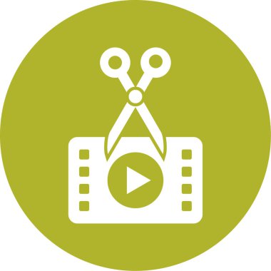 Moda tarzında izole edilmiş video simgesi