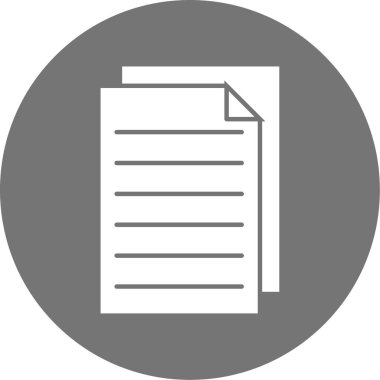 belge simgesi vektör illüstrasyonu