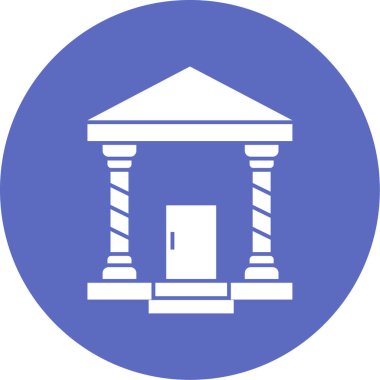 Banka. Web simgesi basit illüstrasyon
