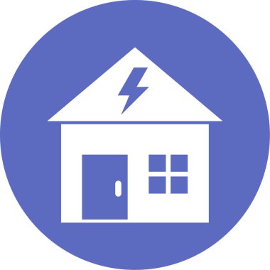 Bir ev simgesinin vektör illüstrasyonu