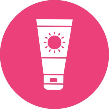 güneş kremi vektör illüstrasyonu