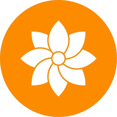 çiçek simgesi vektör illüstrasyonu