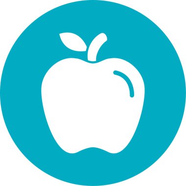 elma ikonu vektör illüstrasyonu