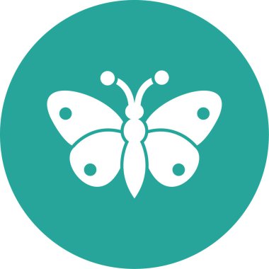 Kelebek simgesi vektör illüstrasyonu