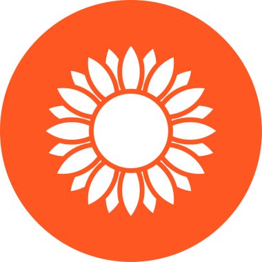 çiçek simgesi vektör illüstrasyonu