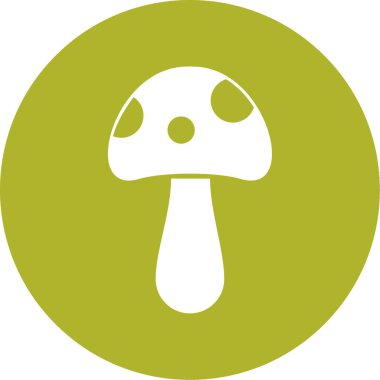 mantar simgesi vektör illüstrasyonu