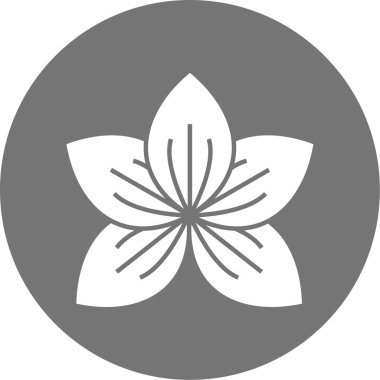 çiçek simgesi vektör illüstrasyonu