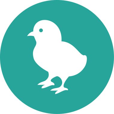 kuş simgesi vektör illüstrasyonu