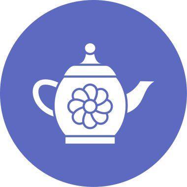 çaydanlık ikonu vektör illüstrasyonu