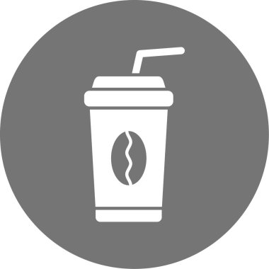 kahve fincanı simgesi, vektör illüstrasyonu