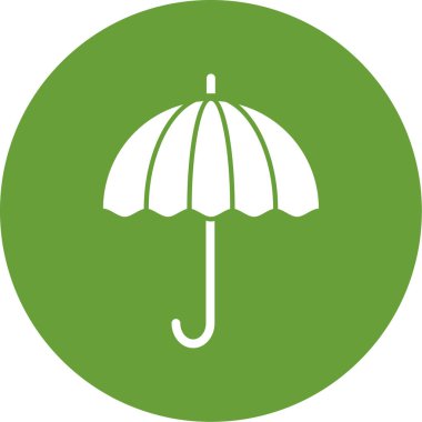 şemsiye simgesi vektör illüstrasyonu