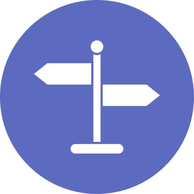 Yönün vektör illüstrasyonu Simgesi