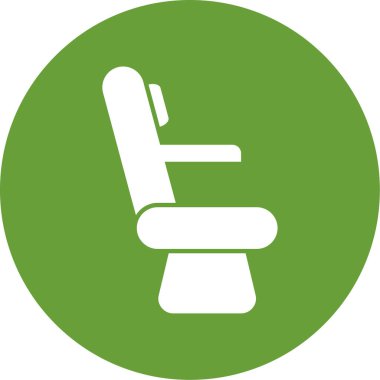 Sandalye Düz Vektör Simgesi