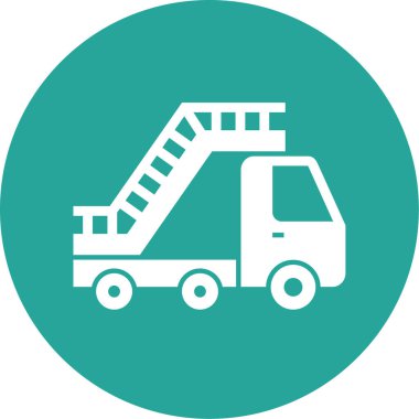 kamyon simgesi soyut arkaplanda izole edildi