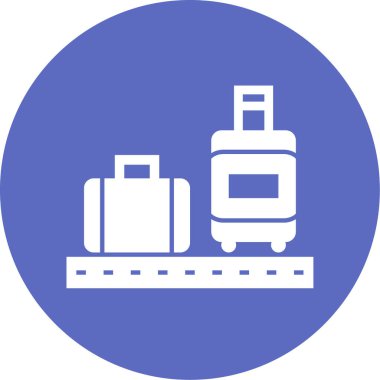 Seyahat ve turizm simgesinin vektör illüstrasyonu