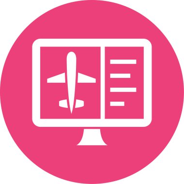 Havaalanı simgesi, vektör illüstrasyonu