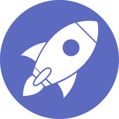 roket ikonu vektör illüstrasyonu