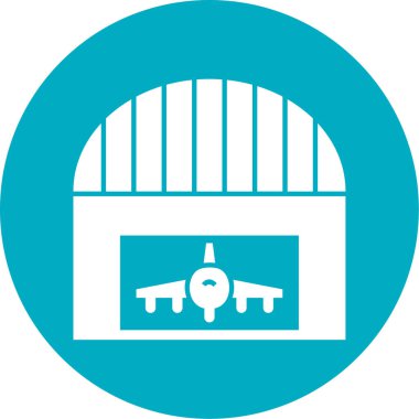 Modern havaalanı simgesinin vektör illüstrasyonu