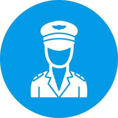 Bir polis memurunun vektör çizimi