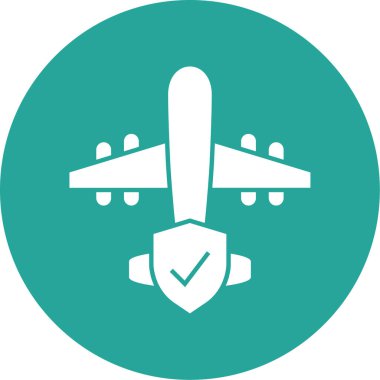 uçak ikonu vektör illüstrasyonu