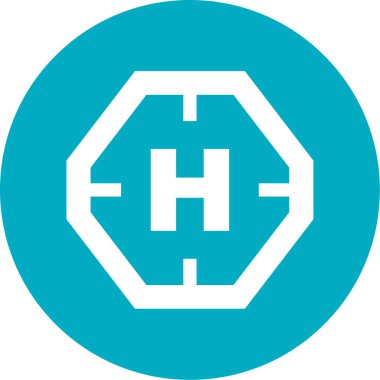 Dairesel bir simgenin vektör illüstrasyonu