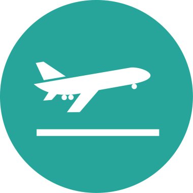 uçak ikonu vektör illüstrasyonu