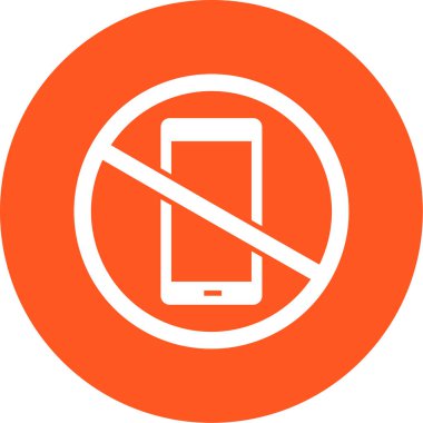 Bir turuncu işaret simgesinin vektör illüstrasyonu