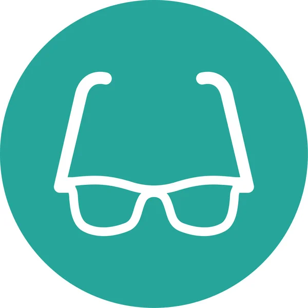 Brille Auf Web Icon Vektor Illustration — Stockvektor