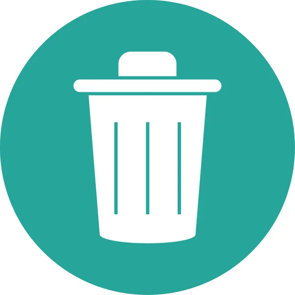 Trash Can Icon Vector Illustration — Stock Vector