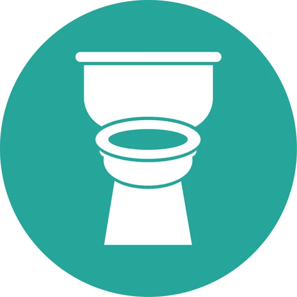 Toilette Web Ikone Einfaches Design — Stockvektor