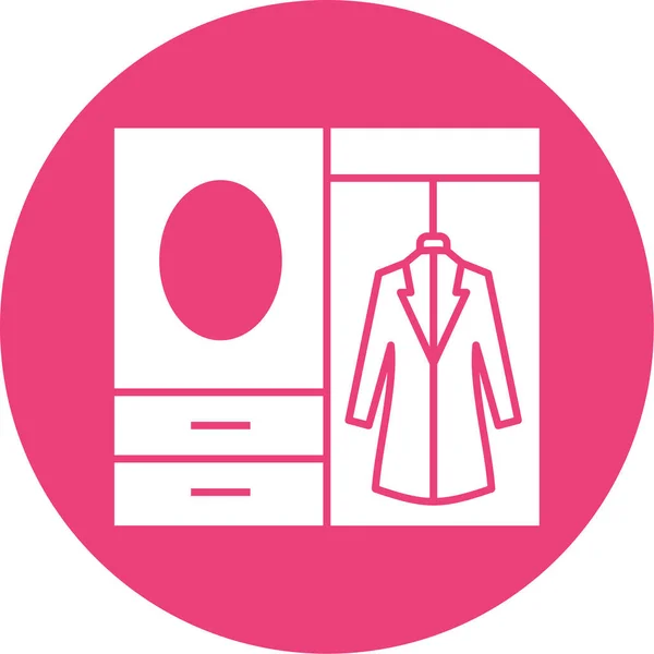 Icona Dell Abbigliamento Illustrazione Vettoriale — Vettoriale Stock