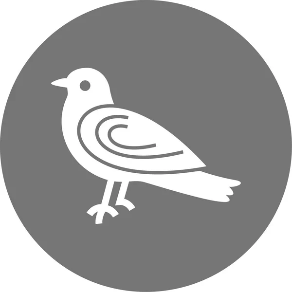Vogel Web Symbol Einfache Illustration — Stockvektor
