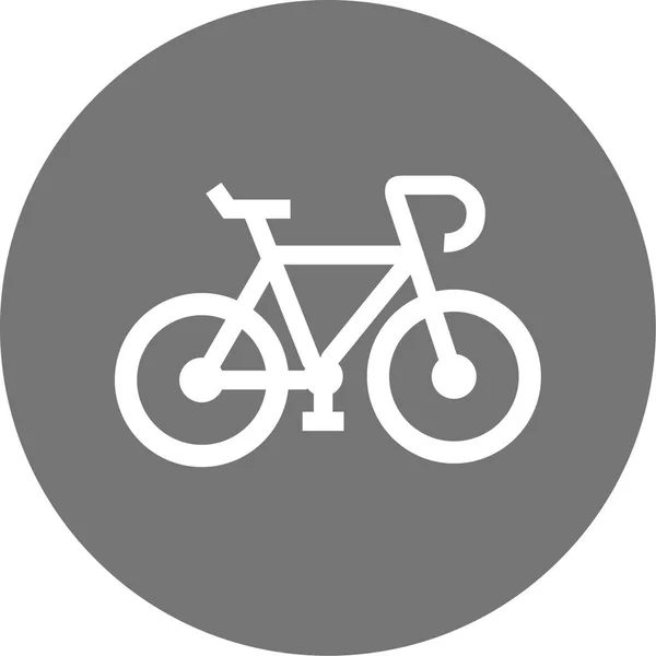 Fahrrad Web Symbol Einfache Illustration — Stockvektor