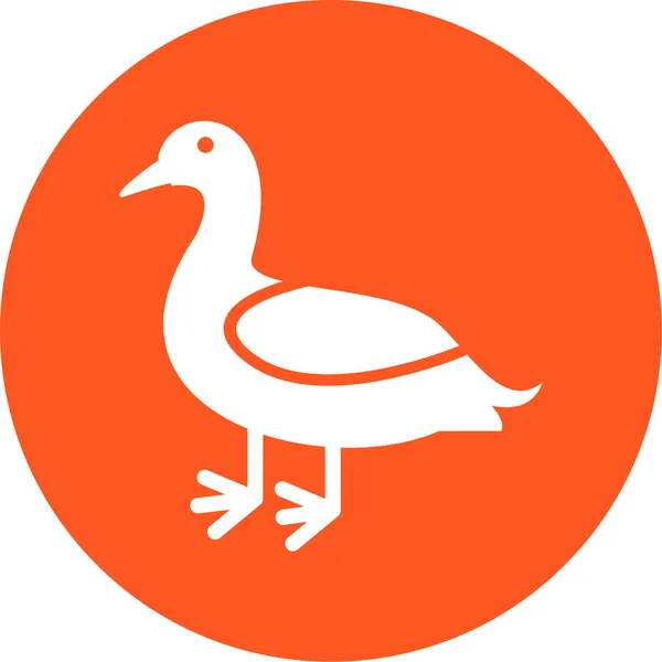 Ilustracja Wektorowa Ikony Ptaka — Wektor stockowy