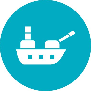 Gemi simgesi vektör illüstrasyonu