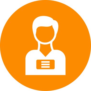 İş adamı simgesinin vektör illüstrasyonu