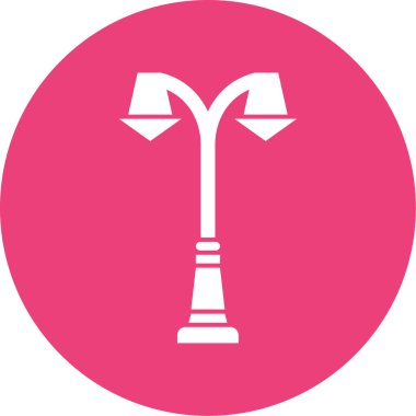 Sokak lambası simgesinin vektör illüstrasyonu