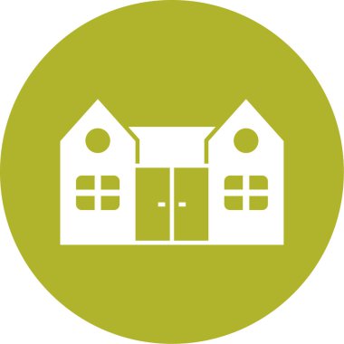 Modern yapı simgesinin vektör illüstrasyonu