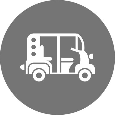 Kamyon simgesinin vektör illüstrasyonu