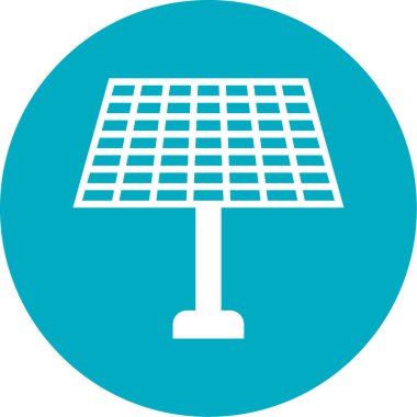 Güneş paneli ikon vektör illüstrasyonu