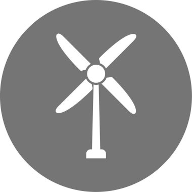 Yel değirmeni simgesi modaya uygun şekilde izole edilmiş arkaplan