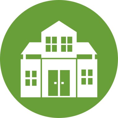 Modern yapı simgesinin vektör illüstrasyonu