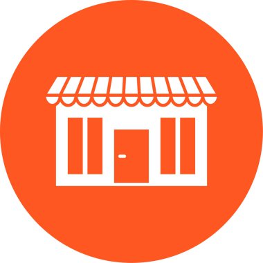 dükkan simgesi vektör illüstrasyonu