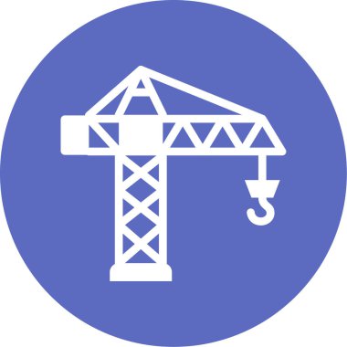 İnşaat vinç simgesi. vektör çizim