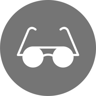 Gözlük. Web simgesi basit illüstrasyon